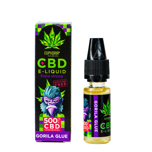 Euphoria CBD E Liquid Gorilla Glue 10 ml 500mg CBD
